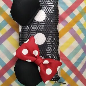 Loungefly Minnie Sequin Wallet w/Original Heart Tag NWOT